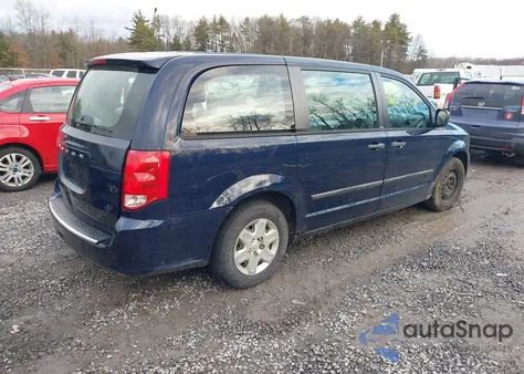 2013 Dodge Grand Caravan American Value Pkg из США, поврежденный, VIN 2C4RDGBG1DR613450